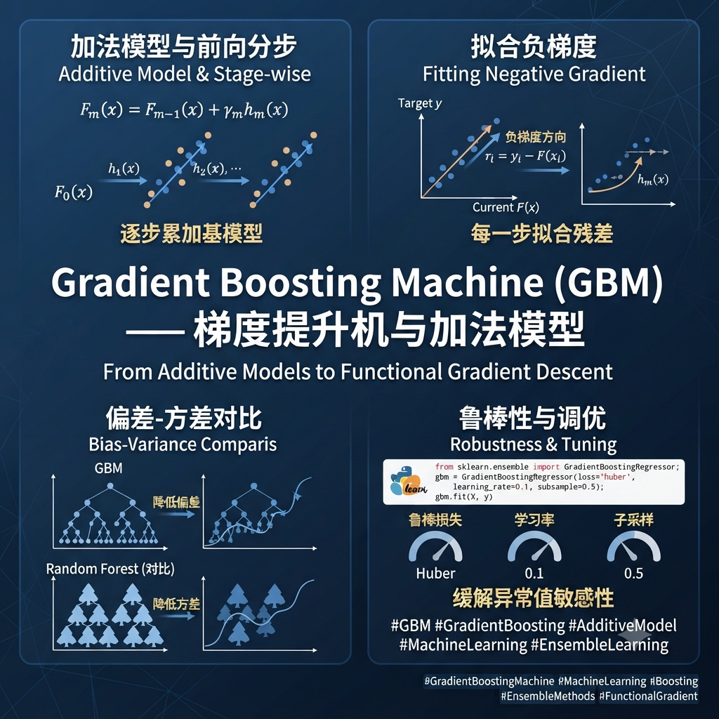 Gradient Boosting Machine (GBM) —— 梯度提升机与加法模型